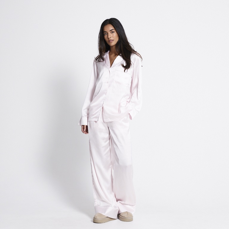 Satin pj shirt "Marina"